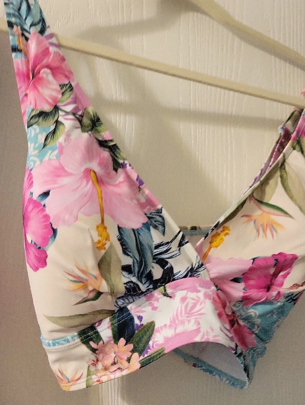 Torrid Tropical Floral Bikini Set in Pink, Blue, Yellow
